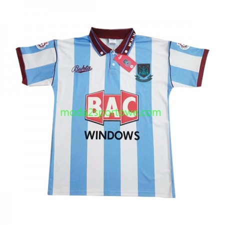 Koszulka West Ham United Retro Wyjazdowe Stroje Piłkarskie 1991-1992 Krótki Rękaw